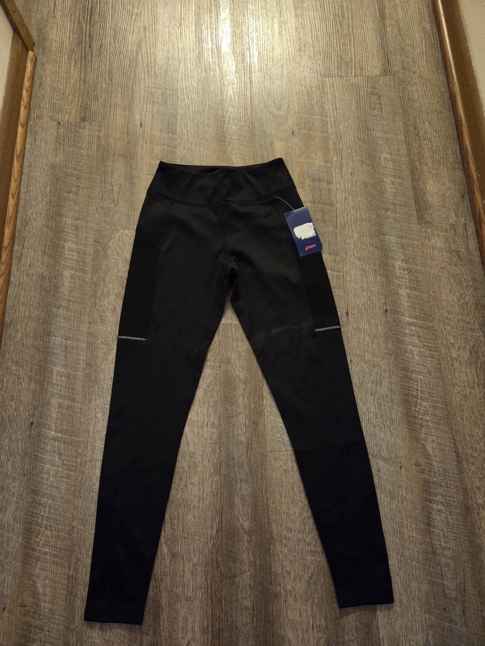 ASICS D1 Women’s Black Running Leggings Size S NWT - Picture 2 of 5